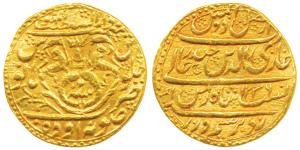 Ghazi-ud-din Haider, Gold Ashrafi, 10.67g, Dar us- Sultanat Lakhnau Subah Awadh Mint, AH 1