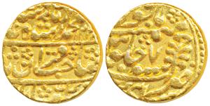 Mughal Issue, Gold Mohur, 10.85g, Sawai Jaipur Mint, in the name of Muhammad Akbar II, AH 