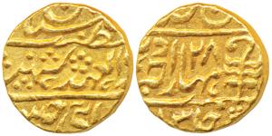 Man Singh II, Gold Mohur, 10.81g, Sawai Jaipur Mint, with the name of George VI, 194X AD, 