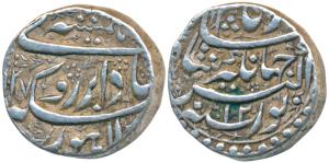 Jahangir, Silver Rupee, 11.38g, Lahore Mint, Bada Bar Hamesha couplet, AH 1027/12, mint na