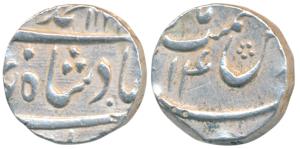 Muhammad Shah (AH 1131-1161, 1719-1748 AD), Silver ½ Rupee, 5.74g, Azimabad Mint (off flan