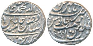 Mahadji Scindia, Silver Rupee, 11.18g, Hathras Mint, Local Governor issue, in the name of 