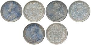 George V, Silver Rupee, 1911, Calcutta Mint & Bombay Mint (2), (Prid 207 & 217). About Ver