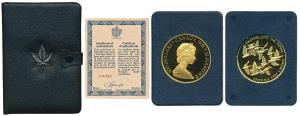 Canada, Gold $100, 16.95g, Canadian Unification, 1978, Geese (representing the provinces) 