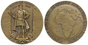 Goa, Bronze Medal, 255g, Commemorating the 500th Anniversary of Vasco Da Gama's birth in 1