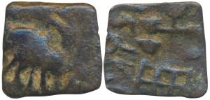 City State, Bhadavati (Bhadravati), Vidarbha region (c. 200 BC), Copper Unit, 1.03g, obv. 