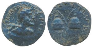 Indo-Greeks, Antialcidas (c. 115-95 BC), Copper Unit, 4.05g, obv. diademed bust of Zeus to