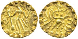 Bengal, Samatata region - Gold Dinar of Sridharana Rata of Rata dynasty (c. 664-675 AD), 5