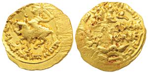 Rashtrakutas, Govinda III (793-814 AD), Gold Dinar, also known as ’Prabhutavarsha Pratapav