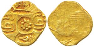Yadavas of Devagiri, Ramachandra Deva (c. 1270-1311 AD), Gold Gadyana / Padma Tanka, 3.75g