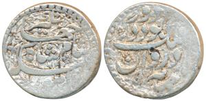 Jahangir, Silver Heavy Rupee, 13.81g, 25% overweight hence known as ’Sawai’ Rupee, Lahore 