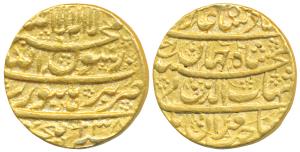 Shah Jahan (AH 1037-1068, 1628-1658 AD), Gold Mohur, 10.87g, Burhanpur Mint, AH 1038/2, le