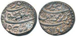 Jahangir, Silver Rupee, 11.33g, Lahore Mint, ’Abre Ruye’ couplet, AH 1029/15, complete min