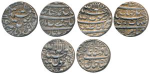 Shah Jahan, Silver Rupee (3), Multan Mint, all different types, AH 1039/3, legend in four 