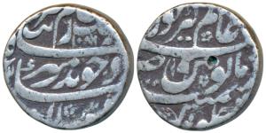 Aurangzeb, Silver Rupee, 11.35g, Alamgirpur Mint, AH 1086/19, complete mint name at top (K