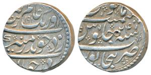 Aurangzeb, Silver Rupee, 11.51g, Bijapur Mint, AH 1091/24, without mint epithet Dar ul-Zaf