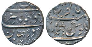 Aurangzeb, Silver Rupee, Hukeri Mint, 11.51g, AH 1110/49 (KM 300.33). About Extremely Fine
