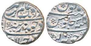 Aurangzeb, Silver Rupee, 11.56g, Junagarh/ Junagadh Mint, AH 1102/34 (KM 300.43). Very Fin