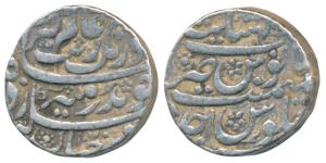 Aurangzeb, Silver Rupee, 11.44g, Khambayat Mint, AH 1070/Ahd, mint name at top on rev. (KM