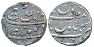Aurangzeb, Silver Rupee, 11.46g, Nusratabad Mint, AH (11)16/48 (KM 300.68). Very Fine+, Sc