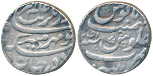 Aurangzeb, Silver Rupee, 11.43g, Patna Mint, AH 1069/Ahd, Mihir e Munir couplet (KM 300.11