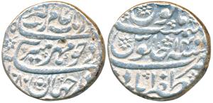 Aurangzeb, Silver Rupee, 11.19g, Zafarabad Mint, AH 1080/14, with Mihire munir couplet, co