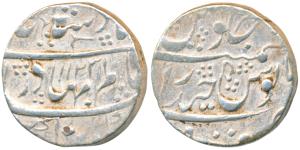 Shah Alam Bahadur, Silver Rupee, 11.41g, Farkhanda Bunyad Hyderabad Mint, AH 1123/5 (KM 34