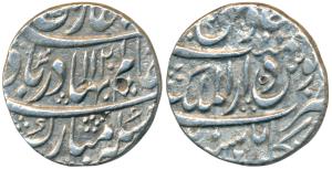 Shah Alam Bahadur, Silver Rupee, 11.39g, Dar ul-Mulk Kabul Mint, AH 1120/2 (KM 348.22). Ab