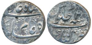 Shah Alam Bahadur, Silver Rupee, 11.67g, Katak Mint, AH 1120/2, complete mint name at bott