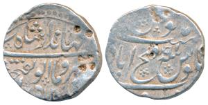 Jahandar Shah, Silver Rupee, 11.53g, Fatehabad (Dharur) Mint, AH 1124/Ahd, ’Abul Fateh’ co
