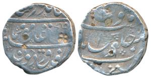 Jahandar Shah, Silver Rupee, 11.44g, Nusratabad Mint, RY Ahd, ’Abul Fateh’ couplet (KM 363