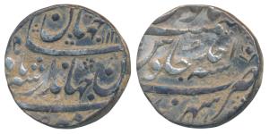 Jahandar Shah, Silver Rupee, 11.47g, Sahrind Mint, AH 11(24)/Ahd, ’Sahib Qiran’ couplet (K