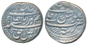 Farrukhsiyar, Silver Rupee, 11.05g, Tatta Mint, AH 1125/Ahd, complete mint name at bottom 