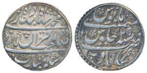 Muhammad Shah, Silver Rupee, 11.34g, Farrukhabad Mint, AH 1155/25, ’Sahib i-Qiran’ couplet