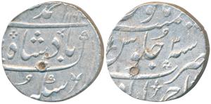 Ahmed Shah Bahadur (AH 1161-1167, 1748-1754 AD), Silver Rupee, 11.47g, Ahmedabad Mint, AH 