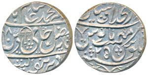 Shah Alam II, Silver Rupee, 11.16g, Dar ul-Khilafat Shahjahanabad Mint, AH (11)98 /25, wit