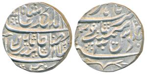 Hathras Mint, Silver Rupee, 11.07g, Late 18th century fragmentation of North India, in the