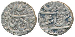 Bisauli Mint, Silver Rupee, 11.10g, in the name of Shah Alam II, AH 1184/14 (KM 56.2). Ver