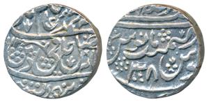 Nawab Daulat Khan, Silver Rupee, 10.82g, Daulatabad (Chandausi) Mint, in the name of Shah 