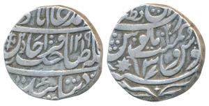 Qita Bareli Mint, Silver Rupee, 11.02g, in the name of Shah Alam II, AH 1219/37, Stephen’s