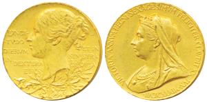 Victoria’s Diamond Jubilee Medal, Gold Medal, 12.77g, 1837-1897, obv. mature bust of the Q