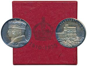 Silver Jubilee Medal of George V and Queen Mary, Silver, 15.58g, Domus Medal, conjoined bu
