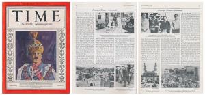 Time Magazine, February 22 1937, Nizam of Hyderabad Mir Osman Ali Khan featured on the cov