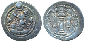 Sasanian, Peroz (Firuz) I (457/9-484 AD), Silver Drachm, 3.96g, obv. bust of the ruler to 