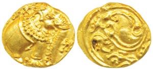 Western Gangas (10th- 11th century AD), Gold Gajapati Pagoda, 3.9g, obv. an ornate elephan