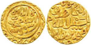 Muhammad bin Tughluq (AH 725-752, 1325-1351 AD), Gold Tanka, 10.92g, Dar al-Islam, AH 725,