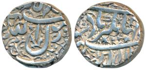 Jahangir, Silver Rupee, 11.30g, Fathnagar Mint, Kalima type, name of Jahangir inscribed as