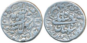 Shah Jahan, Silver Rupee, 11.29g, Dar ul-Khilafat Akbarabad Mint, AH 1068/31, obv. kalmia,
