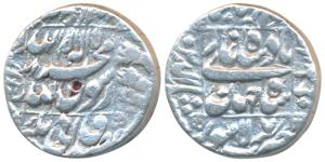 Shah Jahan, Silver Rupee, 11.17g, Lahore Mint, AH 1044/7, legend within square area (KM 23
