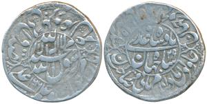Shah Jahan, Silver Rupee, 11.25g, Shahjahanabad Mint, AH 1066/29, obv. kalmia within circl